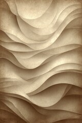 Fototapeta premium Abstract, textured, wavy beige background