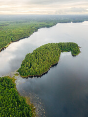 Scenic Swedish Landscape with Lakes