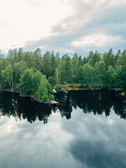 Scenic Swedish Landscape with Lakes
