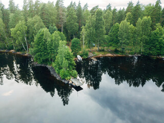 Scenic Swedish Landscape with Lakes
