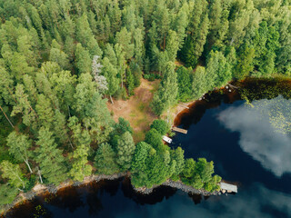 Scenic Swedish Landscape with Lakes