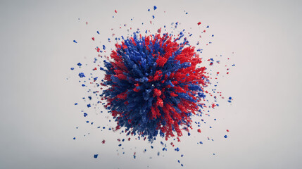 Abstract Colorful Explosion Art