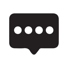 chat icon on metal internet button