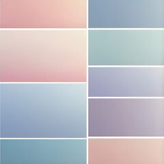 Fototapeta premium Pastel Color Palette Swatches for Branding and Graphic Design