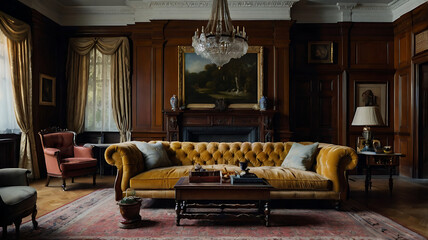 Classic Victorian living room