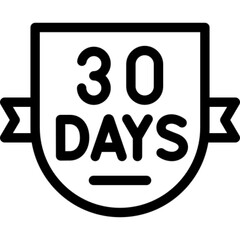 Thirty Days Return Policy Icon