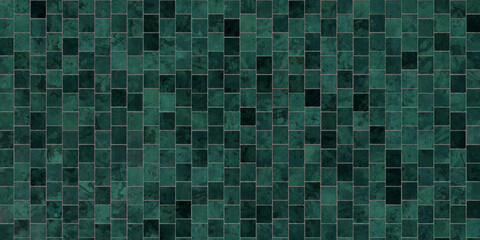 Honeycomb Tile Green Iridescent Ceramic Texture
