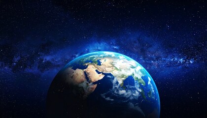 Earth in the Vastness of Space, Detailed View of the Planet