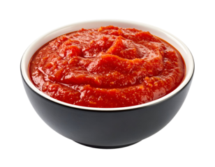 catalan food. bowl romesco sauce isolated on transparent png