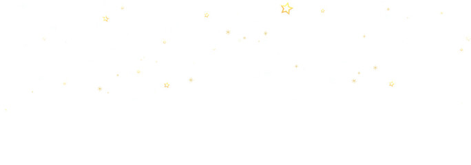 Beautiful image of gold stars scattered on a white background. Perfect for festive designs.