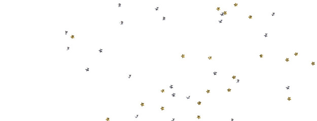 Twinkling Yuletide Skies: Breathtaking 3D Illustration of Falling Christmas Starlights