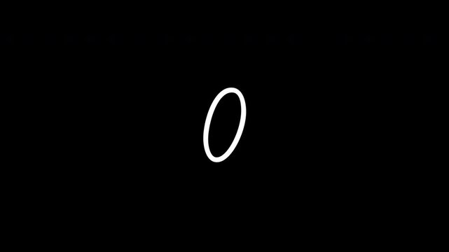 Minimalist numeral five displayed in a thin white font, centered on a solid black background. Concept for countdowns, ranking, or numbering.