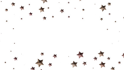 Beautiful rose gold stars on white. Perfect for holiday, celebration, or branding designs.
