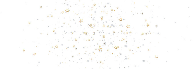 Sparkling star confetti background perfect for holidays, celebrations, and festive designs.