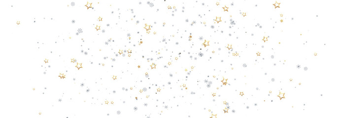 Elegant design with gold and silver stars perfect for holidays and celebrations.