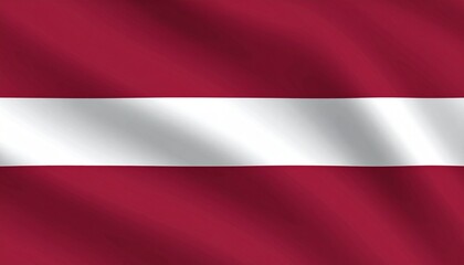 Waving Flag of Latvia