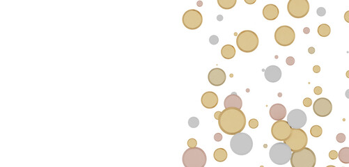 Mesmeric Moments: Mesmeric 3D Illustration Depicting Mesmerizing gold Confetti