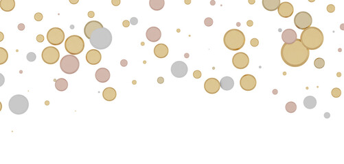 Mesmeric Moments: Mesmeric 3D Illustration Depicting Mesmerizing gold Confetti