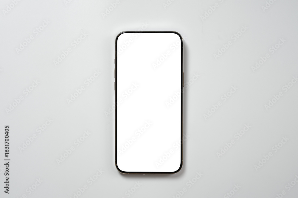 Poster smartphone transparent png image, blank template for mockup , device front view shadow mobile phone 