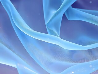 Abstract Blue Fabric Texture Elegant Draped Mesh Background for Design Projects Texture