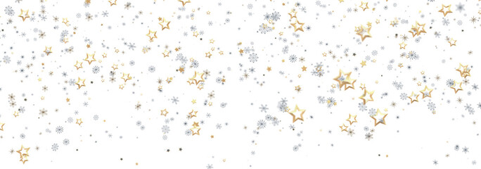 Beautiful background with gold and silver stars. Perfect for holidays and celebrations.