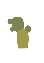 Cute cactus vector clipart