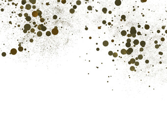Euphoric Eruption: Magnificent 3D Illustration Showcasing Bursting gold Confetti
