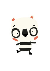 Cute pa nda clip art, doodle panda, doodle animals clipart