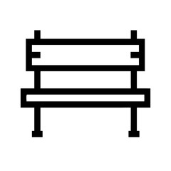 bench on a white background