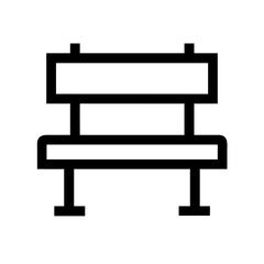 wooden bench isolated on white