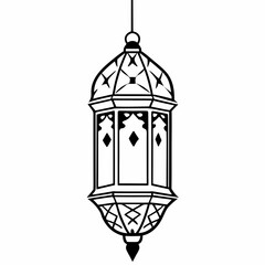 vector illustration of a lantern