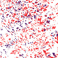 Abstract vector illustration of red paint splashes on a grunge background with a textured watercolor design