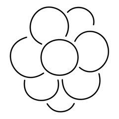 virus icon on white background, vector illustration.