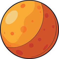 Fototapeta premium Red Planet Mars Icon