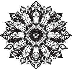 Fototapeta premium Floral Mandala Laser Cut Bundle 