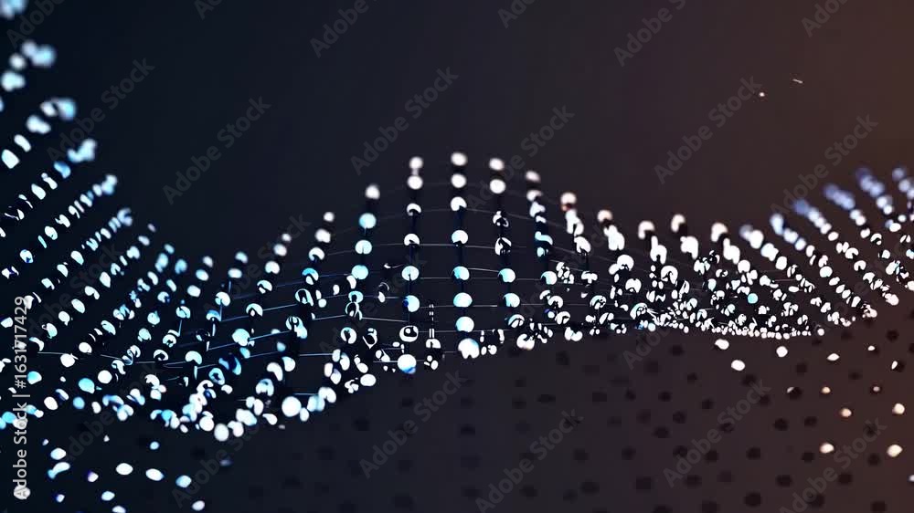 Poster vibrant digital data visualization stunning kinetic abstraction for dynamic projects, boosting innov