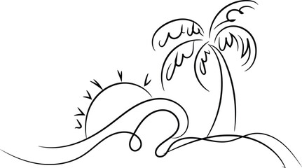 Hand-drawn tribal animal tattoo vector illustration design with banana, apple, and dragon silhouettes