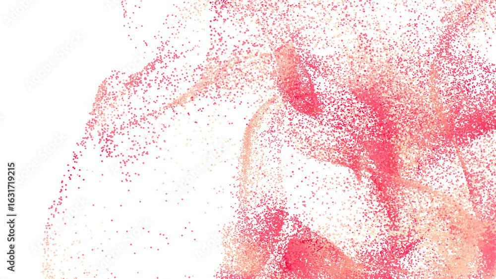 Poster stunning abstract background image featuring a dynamic dispersion of pink and orange particles. perf