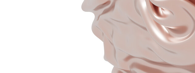 Elegant rose gold fabric texture. Perfect for beauty, fashion, or luxury product background.