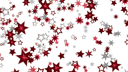 Beautiful celebratory background with red and silver stars. Perfect for holidays, celebrations, and more!