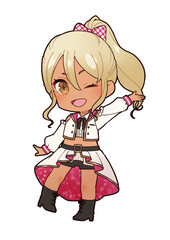 褐色ギャルアイドル衣装ミニキャラ
