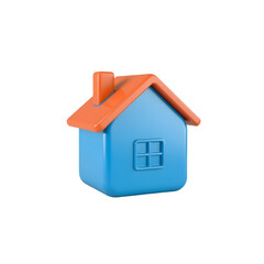 3D Cartoon House Icon