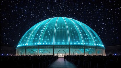 Obraz premium Infrared Digital Dome Observatory Imaging for Astrophotography and Astronomical Data Acquisition