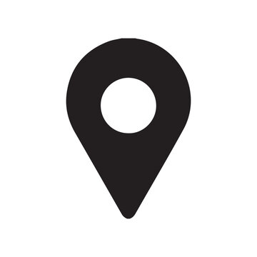Location Pin Icon &ndash; Map and GPS Navigation Symbol