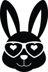 Cool Bunny Silhouette