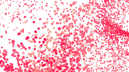 Abstract background with pink and red circles. Perfect for Valentine's Day, celebrations, or playful designs.