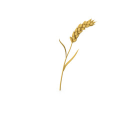 Stylised Wheat Isolated on Transparent Background
