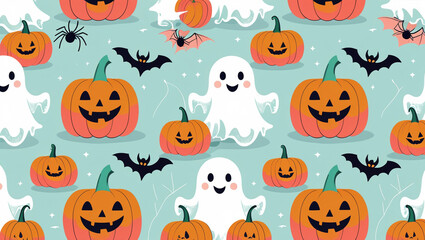 halloween seamless background