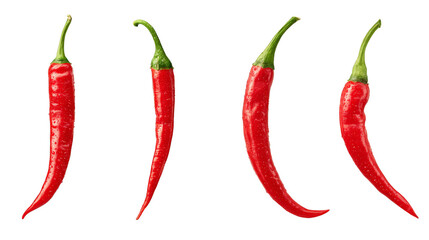 A vibrant macro shot of heap of freshly harvested red chili peppers, emphasizing their fiery color, smooth skin, and potential for spicy cuisine healthy ingredients.