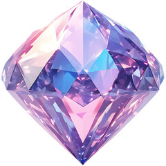 gem diamond on white